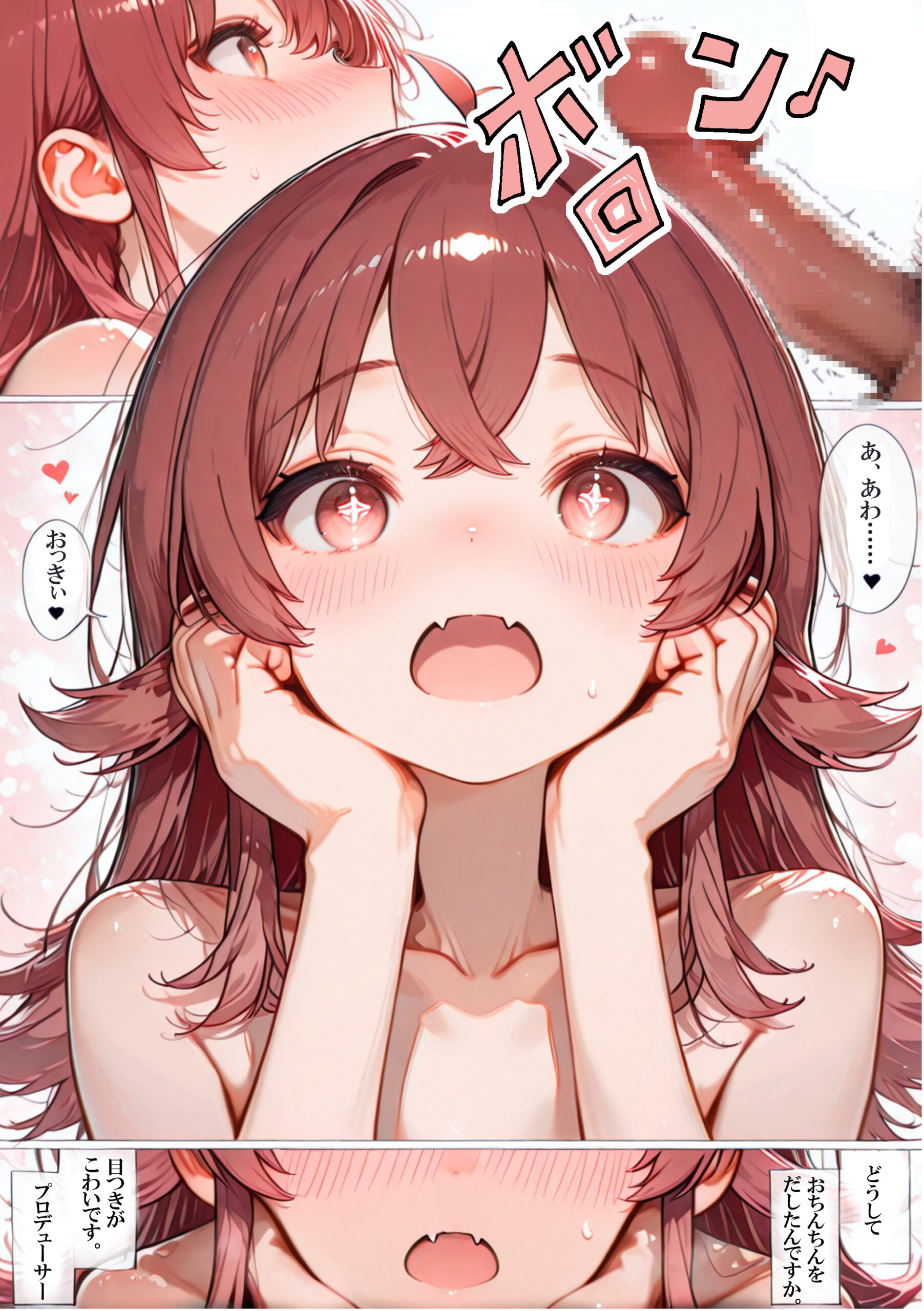 背伸びしてジャンプ